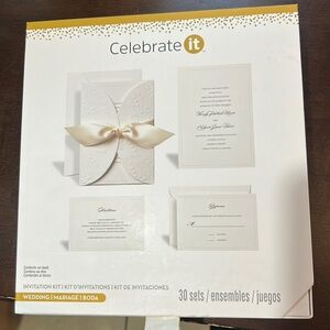 Wedding invitation kit. Never been opened
